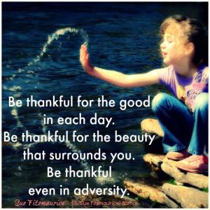 be thankful each day