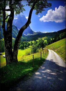 beautiful mountain path