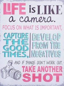 life is like a camera