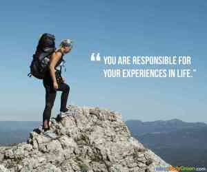 you are responsible for your experinces