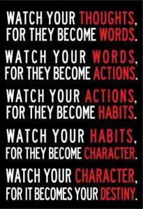 your thoughts become words