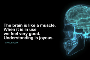 brain is like a muscle - carl sagan